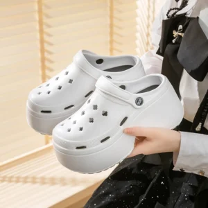 Alternative view of Chunky Platform Clogs Shoes for Women Thick Bottom Non Slip Beach Sandals Woman Summer Fashion Wedges EVA Sandals Slippers
