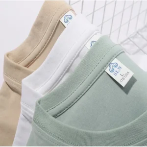 Alternative view of New Gym Fitness T-shirt Loose Oversized Cotton Men Short Sleeves Bodybuilding Sports Tees Summer Training Workout Jogging Tops